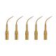 5 pcs G4T Dental Ultrasonic Scaler Tips golden scaling tips EMS woodpecker