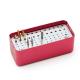 72 Holes Dental Burs Holder Stand Aluminium Dental Files Holder Dental Endo Box