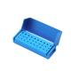 30 Holes Opening Dental Burs Holder Disinfection Aluminum Endo Block Box