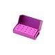 15 Holes Dental Disinfection Burs Holder Opening Box Dental Lab Aluminum Bur Case