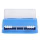 Dental Dentist Disposable Applicator Sticks Dispenser Cotton Swabs Dispenser Holder Press Type With 100 Applicators sticks Blue Color