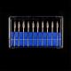 10pcs Dental Lab Polisher Drills Assorted Tungsten Steel Carbide Burs G04 2.35MM