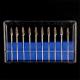 10pcs Dental Lab Polisher Drills Assorted Tungsten Steel Carbide Burs F04 2.35MM