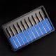10pcs Dental Lab Polisher Drills Assorted Tungsten Steel Carbide Burs F04 2.35MM