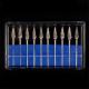 10pcs Dental Lab Polisher Drills Assorted Tungsten Steel Carbide Burs M06 2.35MM