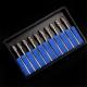 10pcs Dental Lab Polisher Drills Assorted Tungsten Steel Carbide Burs E05 2.35MM