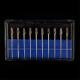 10pcs Dental Lab Polisher Drills Assorted Tungsten Steel Carbide Burs LF04 2.35MM