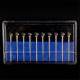 10pcs Dental Lab Polisher Drills Assorted Tungsten Steel Carbide Burs D06 2.35MM