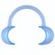 20pcs Blue Dental Teeth Whitening Cheek Retractor Mouth Opener C Type Middle Size