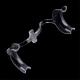 20pcs Clear Dental Teeth Whitening Cheek Retractor Mouth Opener W Type Small Size