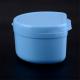 Denture Bath Appliance False Teeth Box Storage Case Rinsing Basket Container