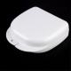 Denture Bath Appliance False Teeth Box Storage Case Rinsing Basket Container