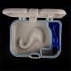 Plastic Denture Storage Box  False Teeth Case with Mirror and Brush