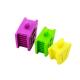 50pcs Silicone Latex Mouth Prop &Tounge Guard Bite Blocks Purple Green Yellow