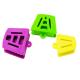 50pcs Silicone Latex Mouth Prop &Tounge Guard Bite Blocks Purple Green Yellow