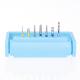 7pcs Dental Diamond FG Bur 1.6mm Drill Porcelain Laminate Veneer Teeth Block Kit