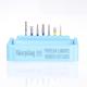 7pcs Dental Diamond FG Bur 1.6mm Drill Porcelain Laminate Veneer Teeth Block Kit