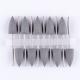 10Pcs SILICONE Rubber Polishers 2.35mm Diamond Polishing HP Burs Crude Black 8*18mm
