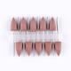 10Pcs SILICONE Rubber Polishers 2.35mm Diamond Polishing HP Burs Middle Brown 8*18mm