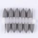 10Pcs SILICONE Rubber Polishers 2.35mm Diamond Polishing HP Burs Crude Black 10*20mm