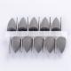 10Pcs SILICONE Rubber Polishers 2.35mm Diamond Polishing HP Burs Crude Black 10*20mm