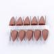 10Pcs SILICONE Rubber Polishers 2.35mm Diamond Polishing HP Burs Middle Brown 10*20mm