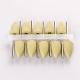 10Pcs SILICONE Rubber Polishers 2.35mm Diamond Polishing HP Burs Fine Yellow 10*20mm